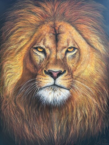 lion van Artak Galstyan, Schilderij te koop op Singulart