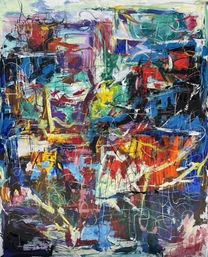 “Symphony of Colors”. de Artak Galstyan, Pintura a la venta en Singulart