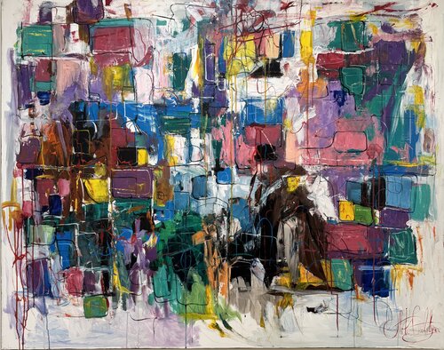 "City of Emotions". van Artak Galstyan, Schilderij te koop op Singulart