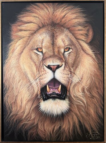 lion by Artak Galstyan, 油畫 for Sale on Singulart