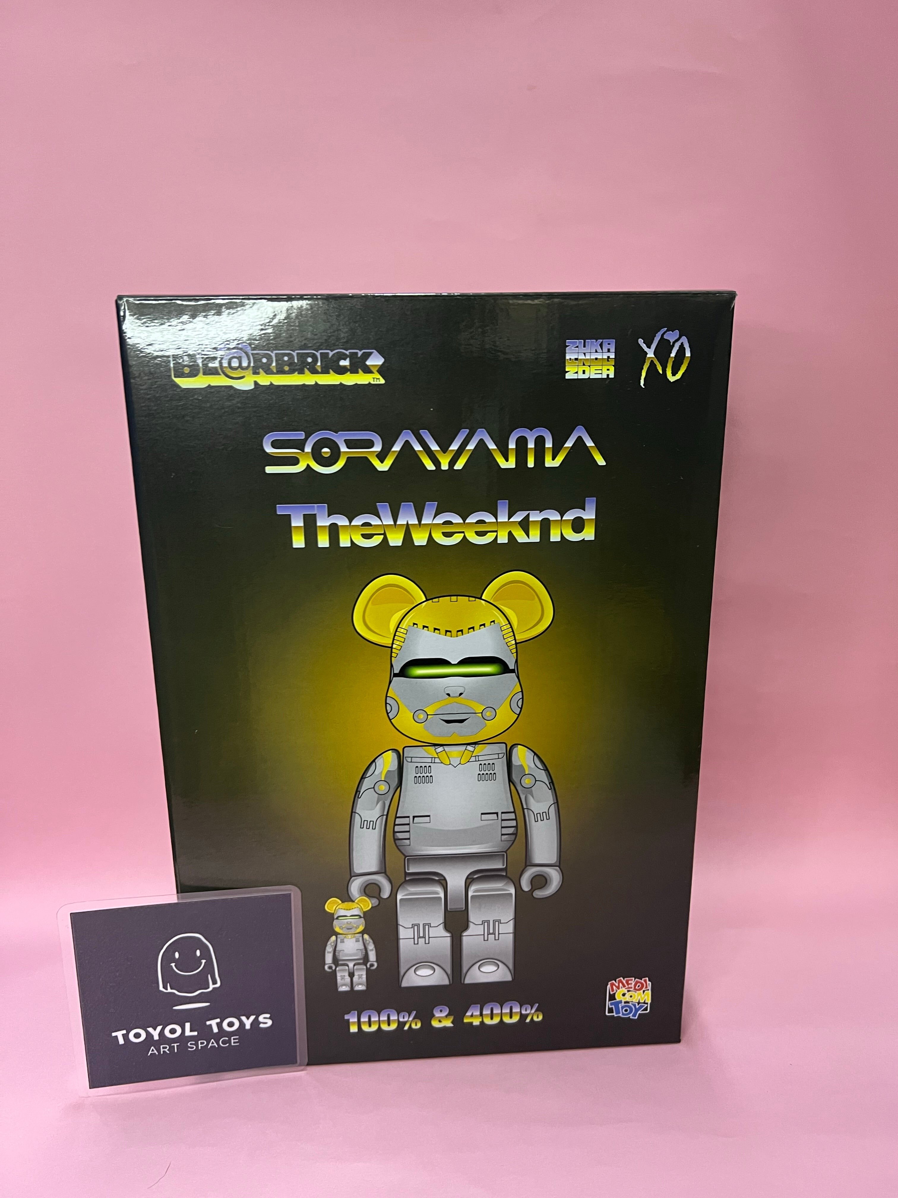 MEDICOM TOY - BE@RBRICK SORAYAMA×THE WEEKND 100％&amp;400％ MEDICOM BE@RBRICK THE WEEKND X HAJIME SORAYAMA 400% + 100