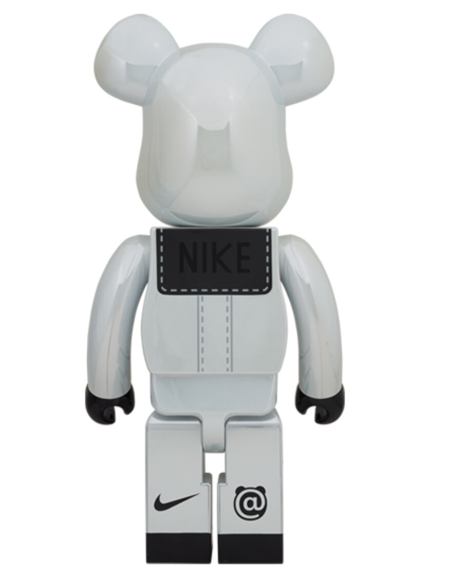 BE@RBRICK NIKE SB 100% 400％ BEARBRICK Nike SB White (400% + 100%) – Post Modern Vandal