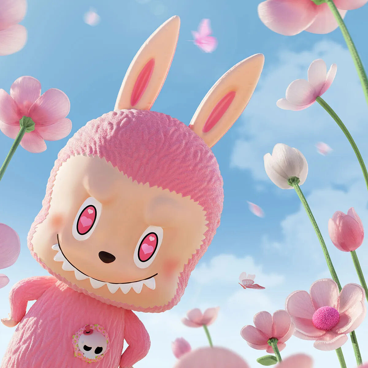 【台湾限定】labubu ピンクドラゴン38cm 大人気 Labubu ZIMOMO ラブブ Angel ピンク ドラゴン ジモモ
