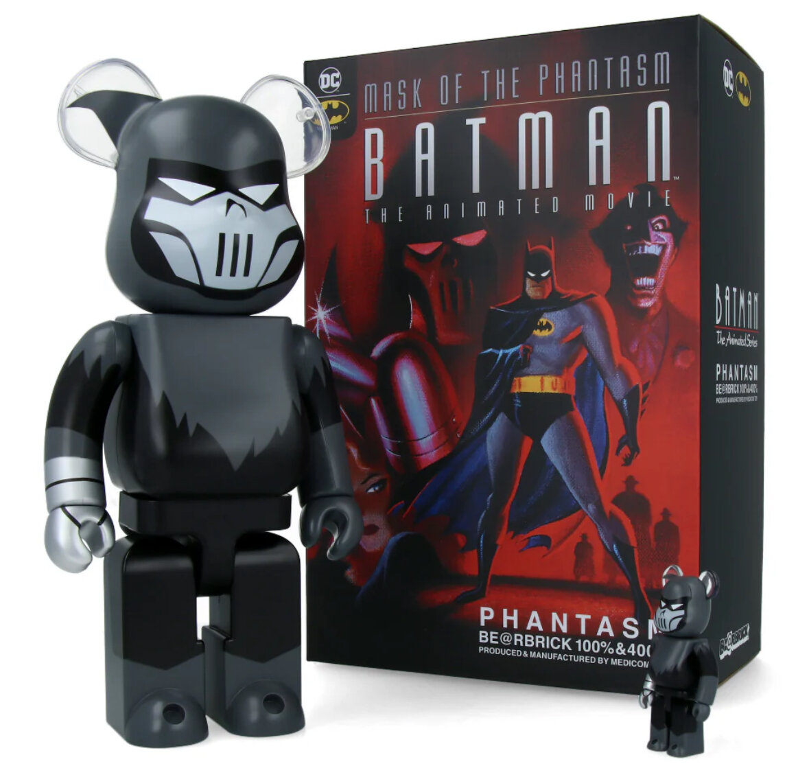 BE@RBRICK PHANTASM (BATMAN) 100％ & 400％ Bearbrick Phantasm (Batman The Animated Series Ver.) 400% + 100
