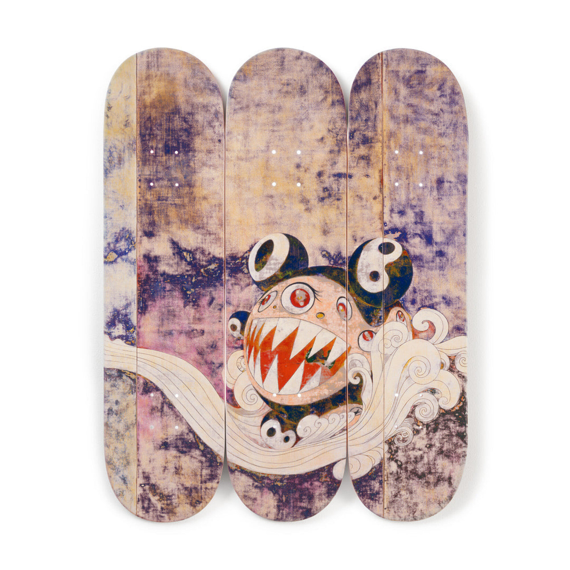 naoki murakami出品 727 Skateboard Triptych (Complete set of 3) by Takashi Murakami