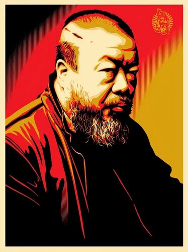 Ai Wei Wei X Cost Of Expression van Shepard Fairey, Afdruk te koop op Singulart