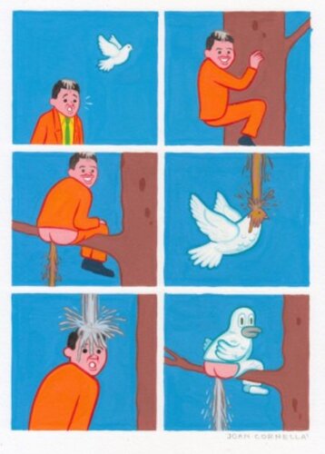 DOVELOVE ( Dove Love) von Joan Cornellà, Druck kaufen auf Singulart