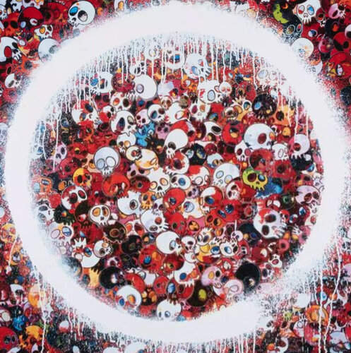 Takashi Murakami - Memento Mori Red van Takashi Murakami, Afdruk te koop op Singulart