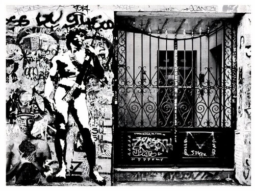 David (Shepard Fairy, Sybille Prou) von Blek le Rat, Druck kaufen auf Singulart