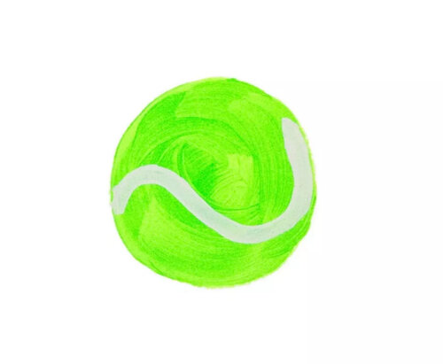 Tennis Ball (Saturday Night Specials, Jealous Gallery) van David Shrigley, Afdruk te koop op Singulart
