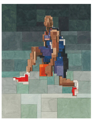 ADAM LISTER アダムリスター シルクスクリーン　KAWS ADAM LISTER アダムリスター シルクスクリーン 直筆サイン入り