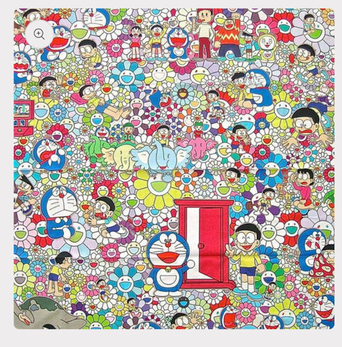 Doraemon Fabric Print (Tokyo Exclusive) (Large Size) von Takashi Murakami, Textil kaufen auf Singulart