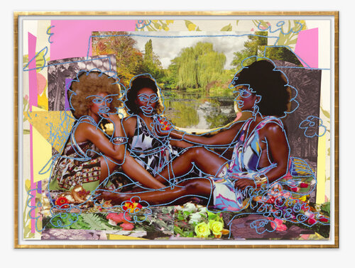LE DÉJEUNER SUR L’HERBE by Mickalene Thomas, Print for Sale on Singulart