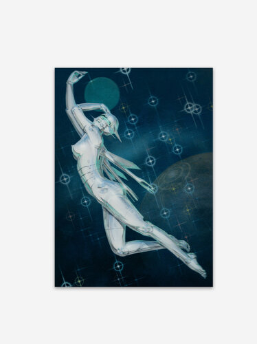 アート・デザイン・音楽 NAGA HAJIME SORAYAMA Hajime Sorayama Metal Music Head Art Print Retro Metal Tin