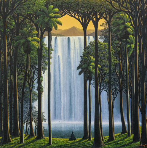 Cascada como ícono by Tomás Sánchez, Print for Sale on Singulart