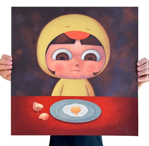 Chick & Egg by Pitakpong Pex, Print for Sale on Singulart