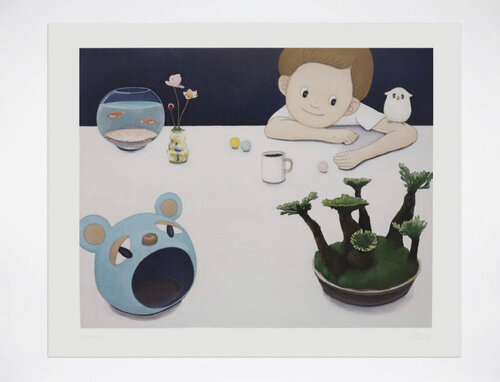 Sweet Bloom ( Blue) von Yasuhito Kawasaki, Druck kaufen auf Singulart