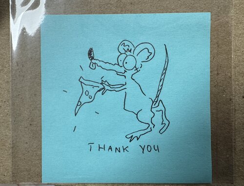 Thank You ( Rat, Cheese) von Johnny in Paris, Zeichnungen kaufen auf Singulart