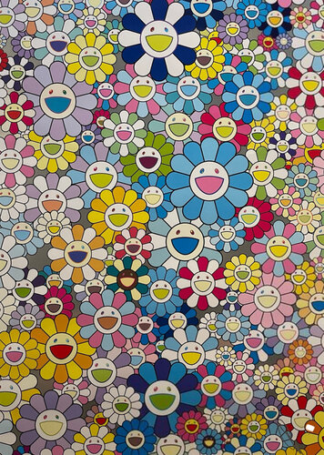 村上隆- Champagne Supernova ( Blue) van Takashi Murakami, Afdruk te koop op Singulart