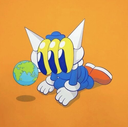 LOOOK (Orange) von Benzilla, Druck kaufen auf Singulart