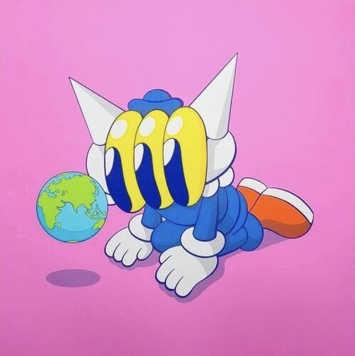 LOOOK (Pink) von Benzilla, Druck kaufen auf Singulart