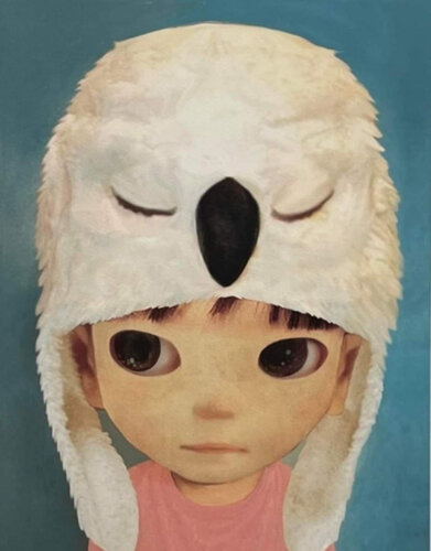 White Owl Boy (Green) by Mayuka Yamamoto, Print for Sale on Singulart
