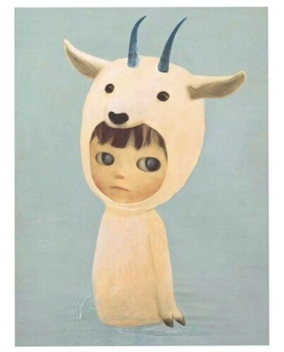 Mountain Goat Boy (Blue) by Mayuka Yamamoto, Print for Sale on Singulart