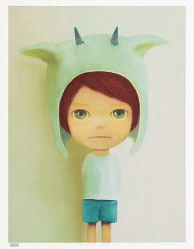 Mountain Goat Boy (Green) von Mayuka Yamamoto, Druck kaufen auf Singulart
