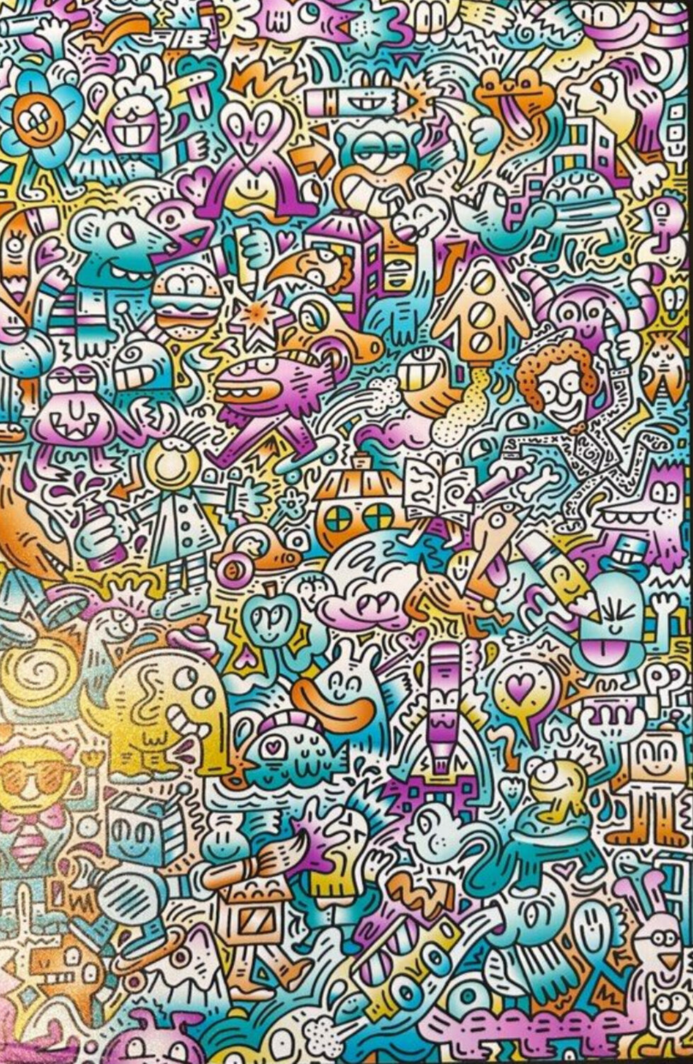 Untitled Mr Doodle Afdruk te koop