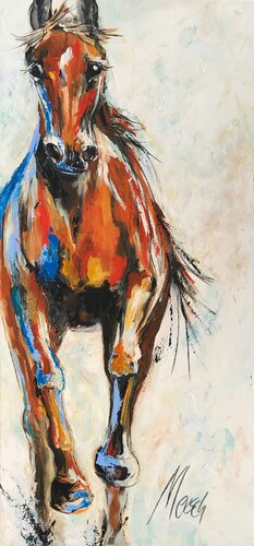 Horse -Pferd - de Ulla Mersch, Pintura a la venta en Singulart