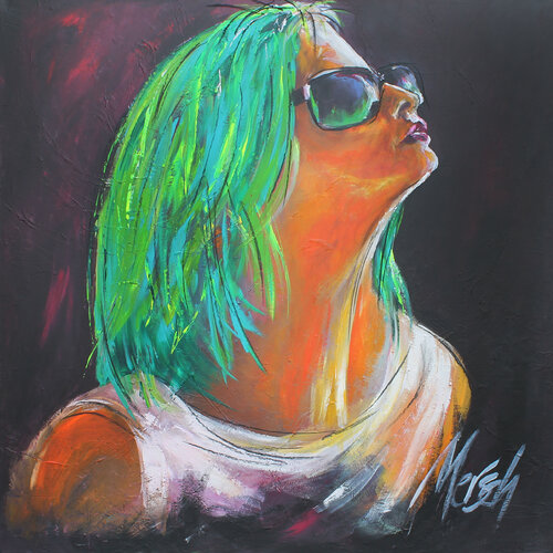 Sonnenanbeterin von Ulla Mersch, Malerei kaufen auf Singulart