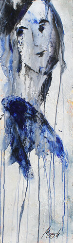 Frauenportrait Sue by Ulla Mersch, Painting for Sale on Singulart