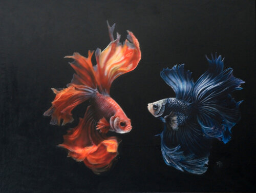 LOVE van Maria Arias, Schilderij te koop op Singulart