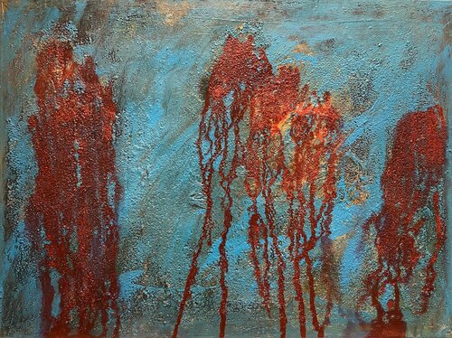 “Fließende Tiefen” di Ilona Pausder, Pittura in vendita su Singulart
