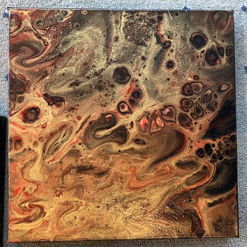 “Dynamik in Rot und Gold” di Ilona Pausder, Pittura in vendita su Singulart