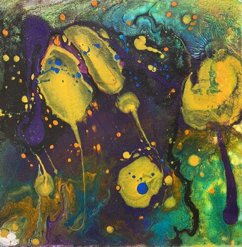 “Feuer des Kosmos” von Ilona Pausder, Malerei kaufen auf Singulart