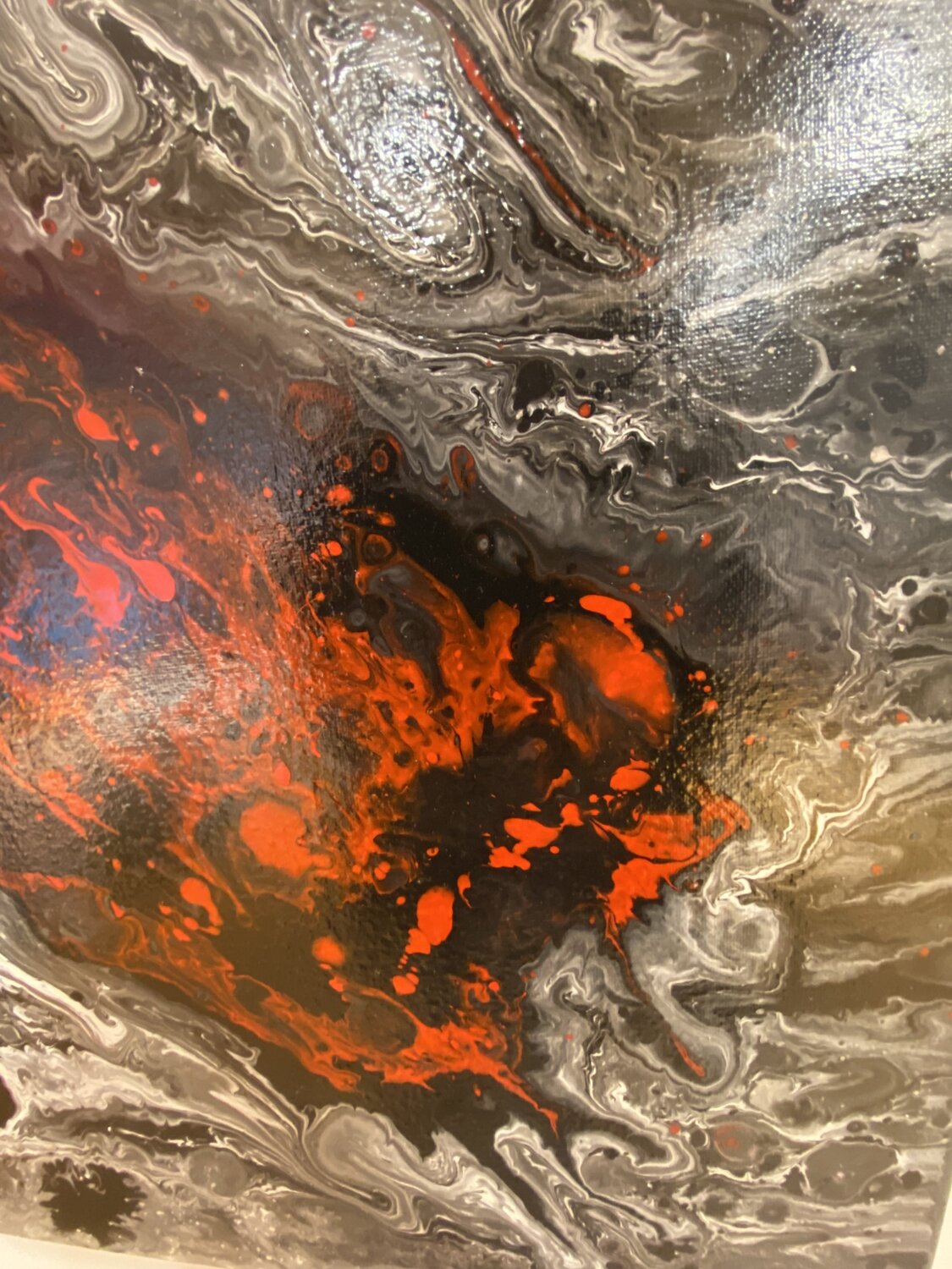 “Energie des Kosmos – Die Kraft der Farben” Ilona Pausder Originalgemälde zu verkaufen