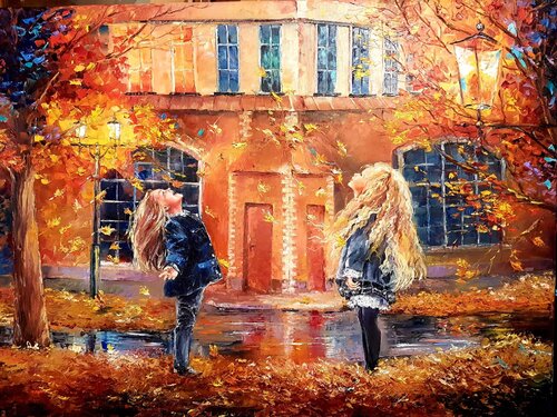 Fliegende Blätter von Anna Lang, Malerei kaufen auf Singulart