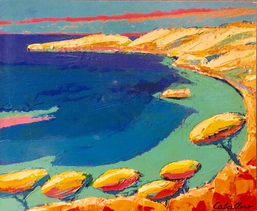 Falaises d'Azur di Ignacio Caballero, Pittura in vendita su Singulart