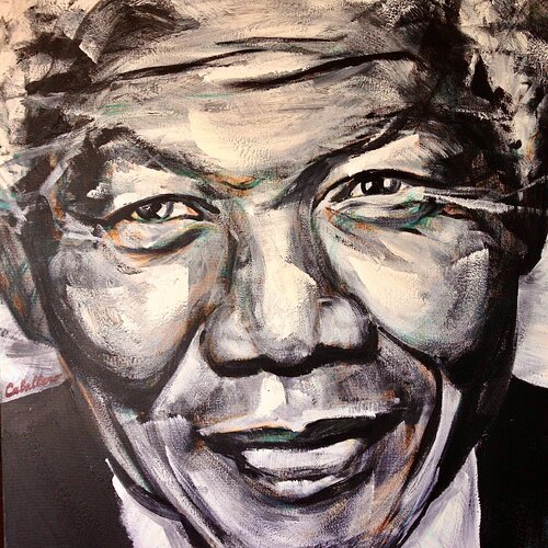 Mandela di Ignacio Caballero, Pittura in vendita su Singulart