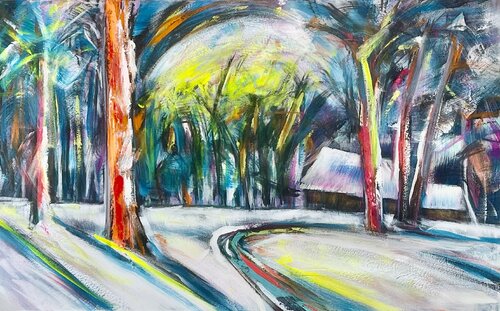 L’hiver s’exprime di Ignacio Caballero, Pittura in vendita su Singulart