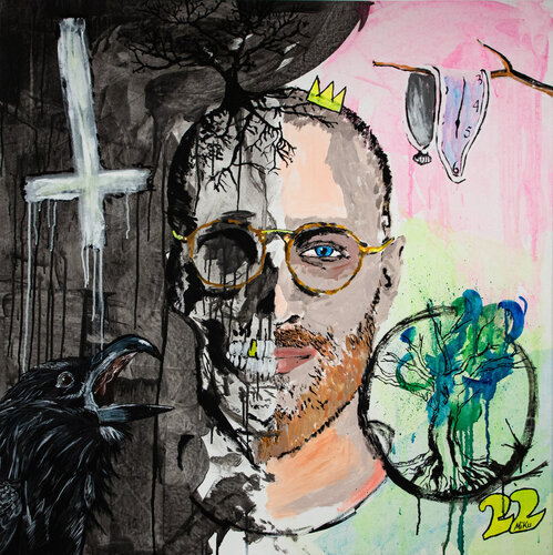 Myself half-dead van Michael "MiKu" Kuhn, Schilderij te koop op Singulart