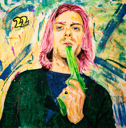 Water Gun Kurt van Michael "MiKu" Kuhn, Schilderij te koop op Singulart