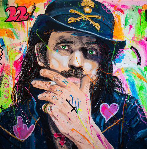 LEMMY-HATExLOVE van Michael "MiKu" Kuhn, Schilderij te koop op Singulart