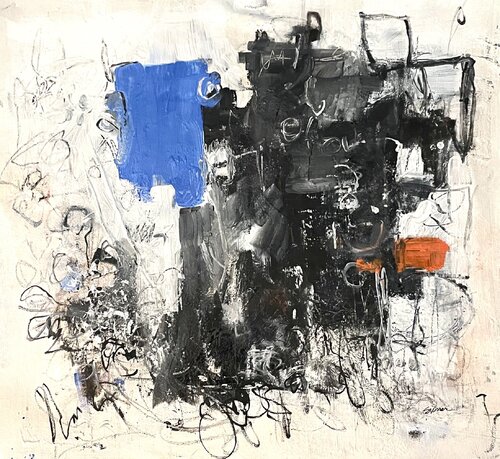 " It's Never Just Black and White" de Stephanie Visser, Pintura a la venta en Singulart