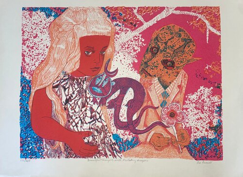Beautiful thoughts with dragons by Leo Russell, Print for Sale on Singulart