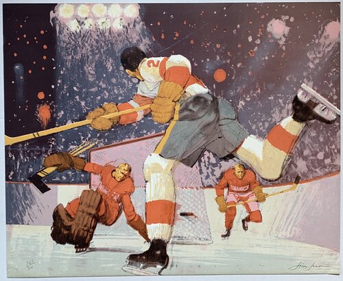 Slapshot (Hockey II) von Jim Jonson, Druck kaufen auf Singulart