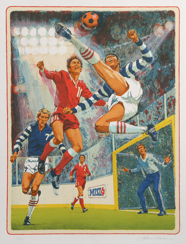 Major Indoor Soccer League by Jim Jonson, 인쇄 for Sale on Singulart