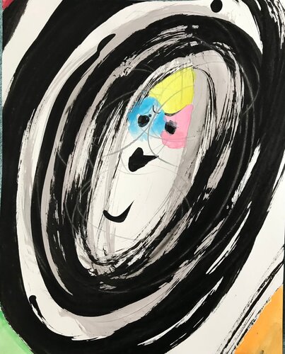 MIXED MEDIA SELF PORTRAIT #1 (each sold separately) van Peter Sahlman, Werk op papier te koop op Singulart