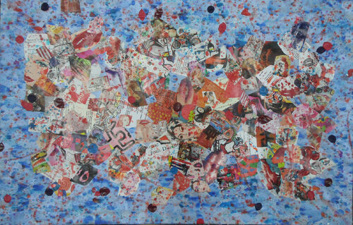 Clouded Memories Series, Ghosts of Those Begotten VII red van Peter Sahlman, Werk op papier te koop op Singulart